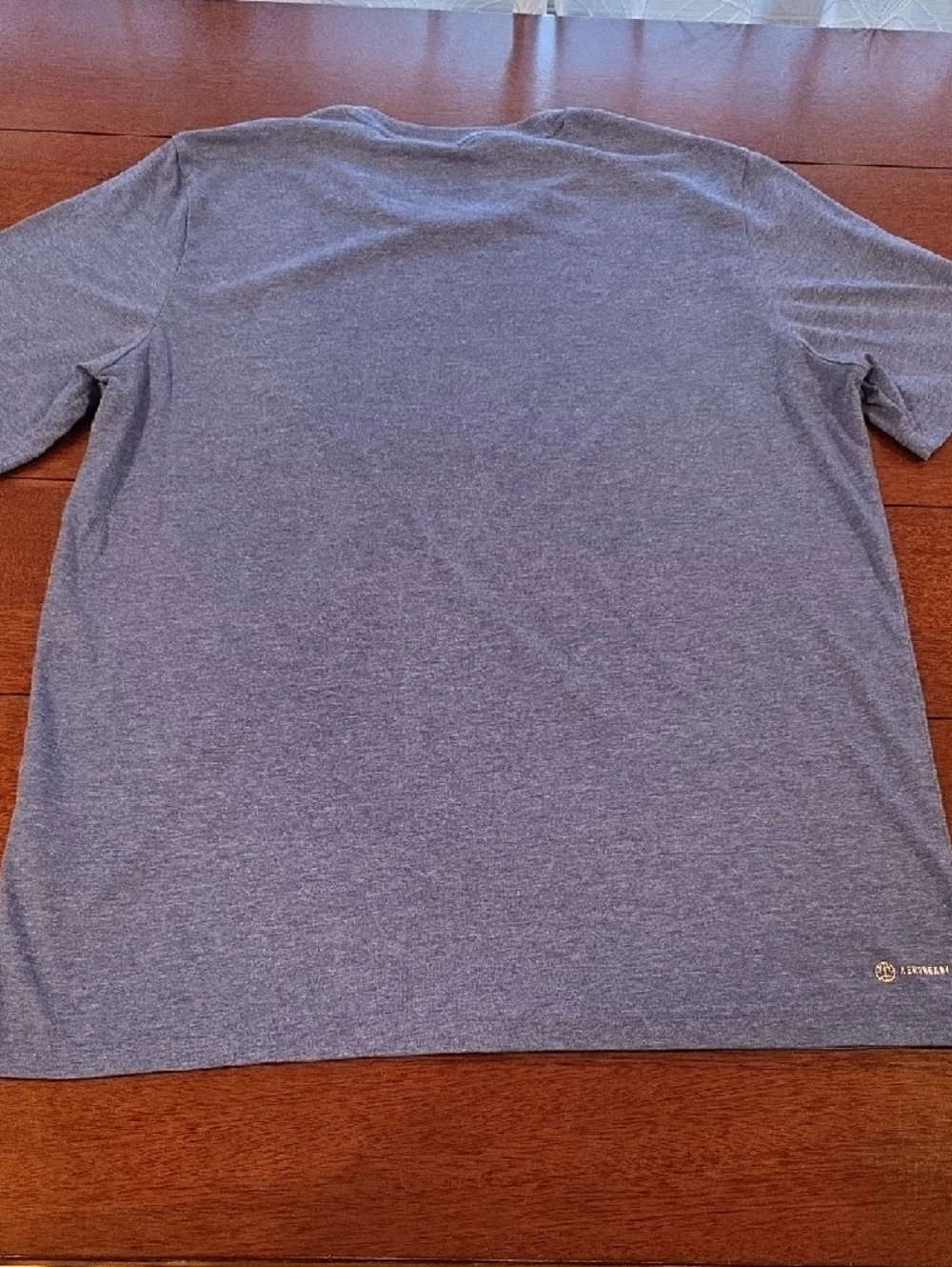 Adidas Short-Sleeve Heather Navy Athletic Tee Size L - Picture 6 of 10